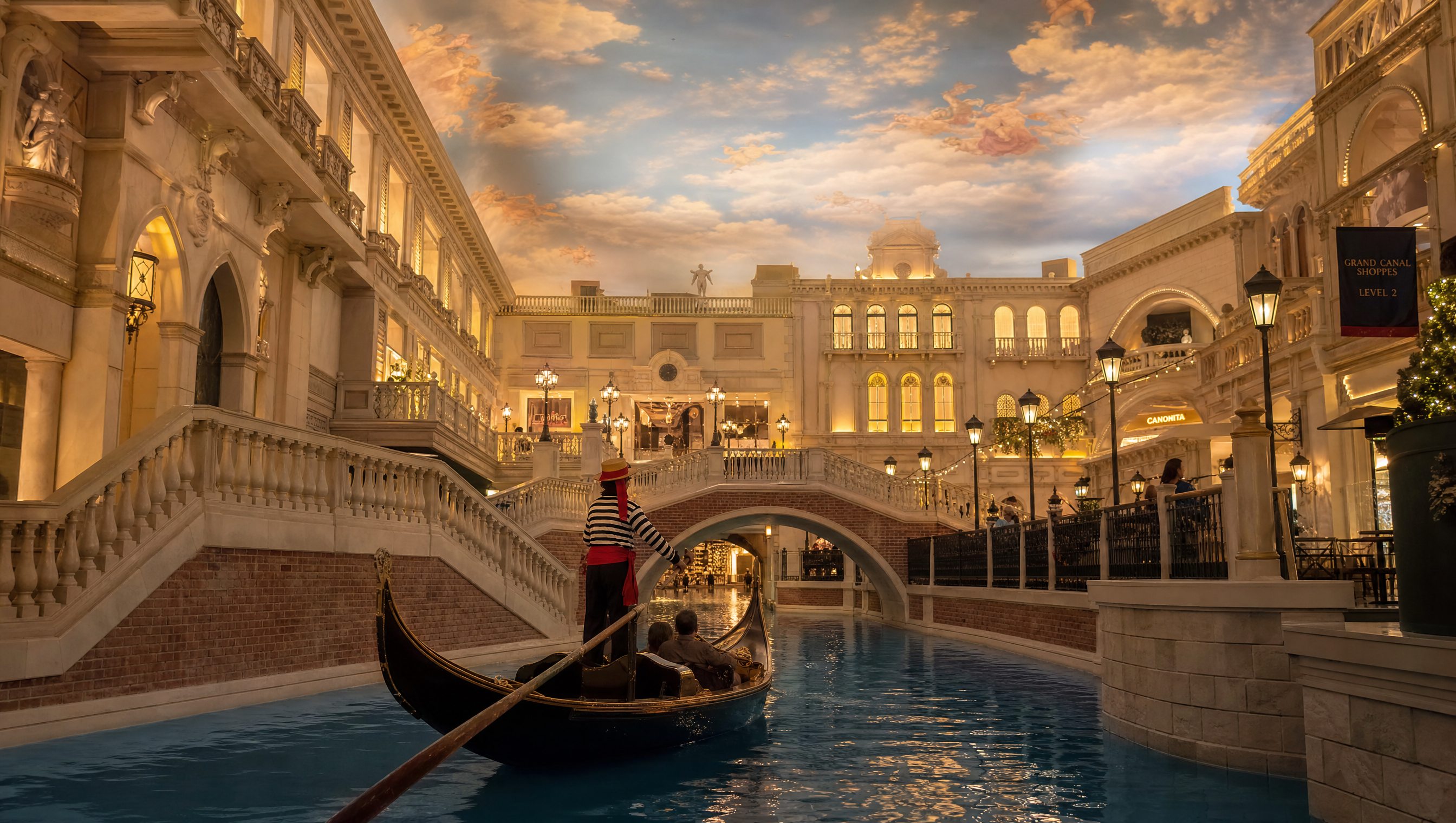 The Venetian gondola canals